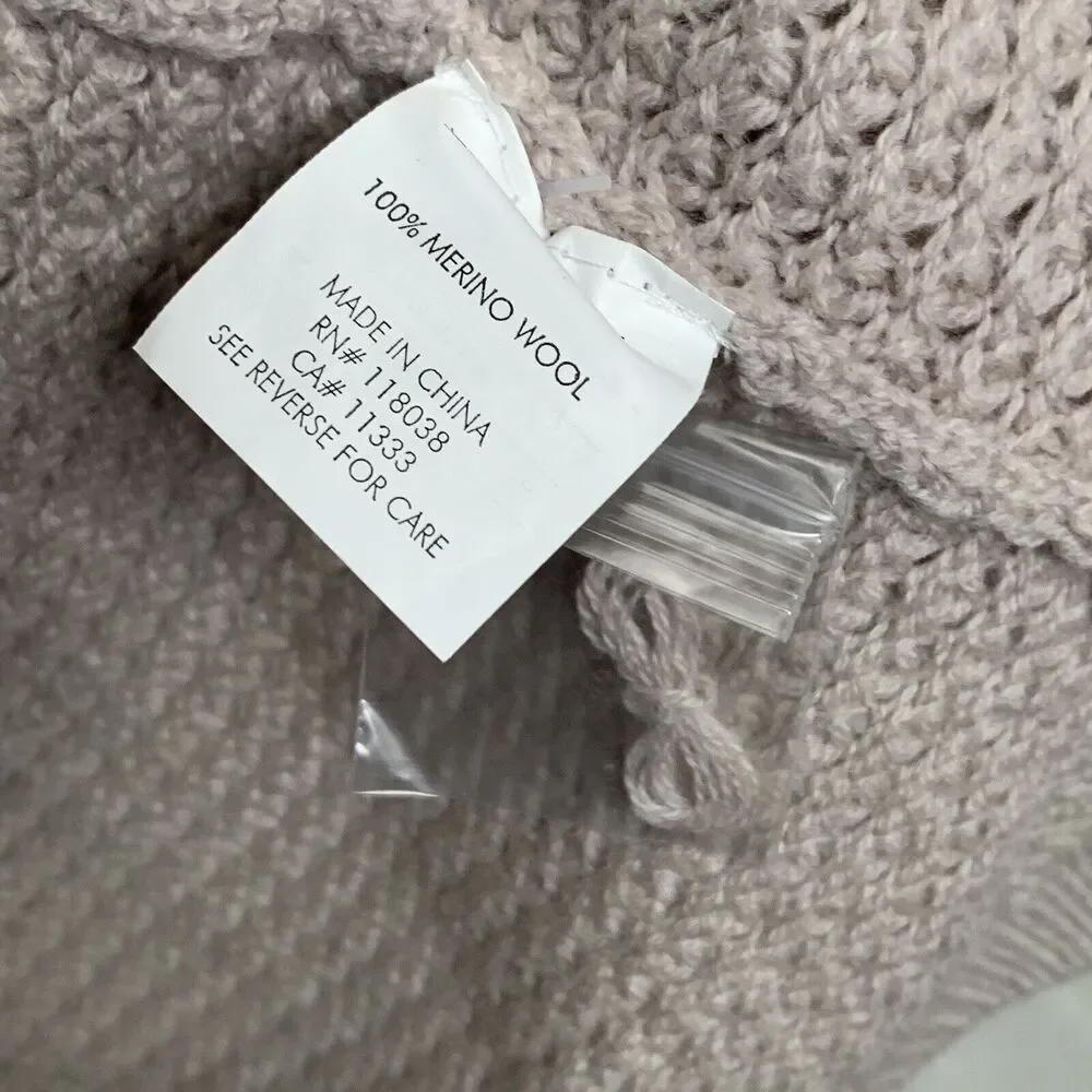 Repeat Cream Cardigan Merino Wool Size XS NWT